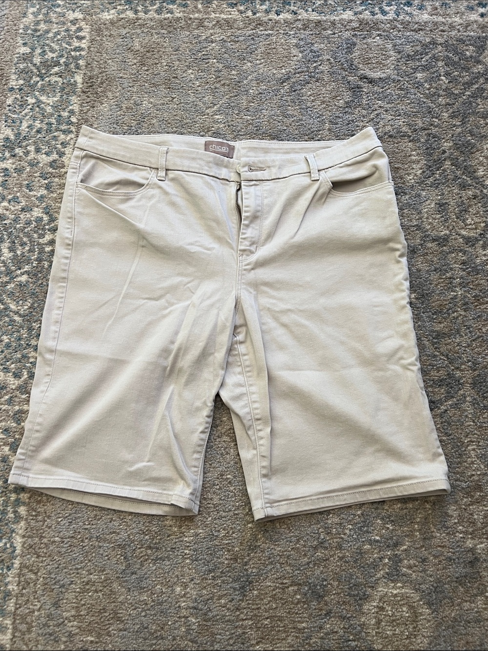 Chico's Beige Casual Knee-Length Shorts